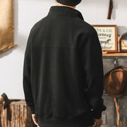 #GC-ML630# American retro zipper stand collar sweatshirt