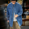 #MD-TS2207007#American mid-length denim windbreaker jacket