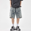 #DSA009-1-DK612# Trendy casual denim shorts