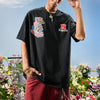 #NT-NU294#WAIKO Trendy Embroidered Puppy Letter T-shirt