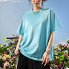 #NT-NU018# American retro pearl embroidery T-shirt