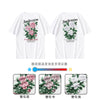 #JP-j2425# Trendy temperature-changing embroidered short-sleeved T-shirt