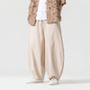 #M-K174# Trendy cotton and linen trousers