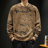 #JG-289# American street heavy print loose sweatshirt