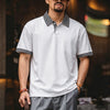 #BN-8202-ST# American collar checkered short-sleeved POLO shirt