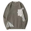 #HZ-G23373# Japanese geometric simple knitted sweater