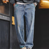 #MD-TS2401804# 美式復古潑墨塗鴉直筒牛仔褲