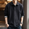 #XJ-556-ST#美式復古水洗針織牛仔POLO衫