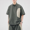 #LX-Z846# Japanese trendy short-sleeved shirt