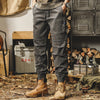 #FX-G3683# American retro casual overalls trousers