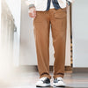 #MD-TW2307021# American retro bamboo cotton Paris button tactical straight trousers