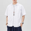 #A129-T215# Japanese workwear short-sleeved shirt