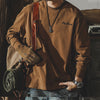 #HZ-218# American retro T-shirt long sleeves Size:3XL