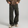 #MQ-9K8872# Trendy casual camouflage workwear straight pants