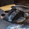 #MD-MD2401083# Cork one-line casual flip-flops Velcro
