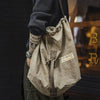 #MD-TH2401486# American retro large-capacity tie-dyed canvas paratrooper bag, hand bag, shoulder crossbody bucket bag