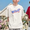 #NT-NU025# Large-sized hip-hop loose WHO printed short-sleeved T-shirt