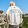 #NT-NU011# Camellia Embroidered Short-sleeved T-shirt