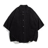 #M-C97# Court Collar Square Neck Wei-Jin Ming Dynasty Style Retro Shirt with Jade Buttons