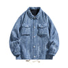 #JD-A512# American retro workwear large size denim jacket