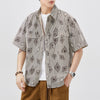 #A129-T214# Hawaiian short-sleeved shirt