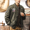 #HZ-2502# American style velvet retro pilot jacket