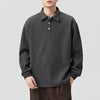 #XL-Z9055-ST# Retro Old Money Style Polo Sweatshirt