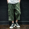 #SJ-3297# Japanese casual large size cropped pants