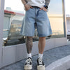 #K11-3506-ST# American casual distressed denim shorts