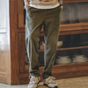 #MD-TW2207236# American retro corduroy leg straight casual pants