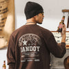 #XB-HSD0203# American retro long-sleeved T-shirt