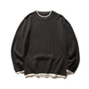 #RCF-OT-M003# Japanese retro fake two-piece sweater