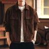 #MS-DYL-5528-ST# American Vintage-Style Heavyweight Corduroy Jacket