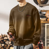 #CO8000-2509-ST# Dirty dyed round-neck sweatshirt for men, loose and casual top