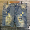 #QC-002# Trendy casual ripped denim shorts Size:36
