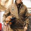 #HZ-8203# American style velvet retro pilot jacket