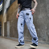#ZLJ-1315-ST# American style embroidered jeans