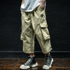#HZ-3299# Japanese casual plus-size capri pants