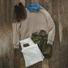 #MD-TLS2107002# Vintage Tooling Washed Terry Crew Neck Sweater