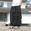 #A005-DK227# Japanese cotton and linen trousers