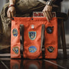 #MD-YH2408036# American embroidery bag, orange-red, single-shoulder hand carry