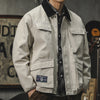 #MQ-XJ323# American spring and autumn wear-resistant beaded canvas work jacket