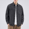 #XL-T538-ST#日系復古拼接長袖襯衫