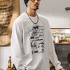 #HZ-YTX598# American retro t-shirt long sleeves