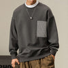 #XBF-9803# Trendy round neck sweatshirt