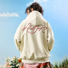 #NT-WF136# American-style embroidered zippered cardigan hoodie