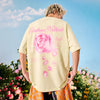 #NT-NU113# American Retro Rose short-sleeved T-shirt
