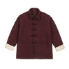 #M-JK82#日系純色毛呢布扣夾克