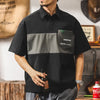 #LX-Z845-ST# American retro short-sleeved polo shirt