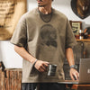 #JT-1505-ST# American retro T-shirt with short sleeves